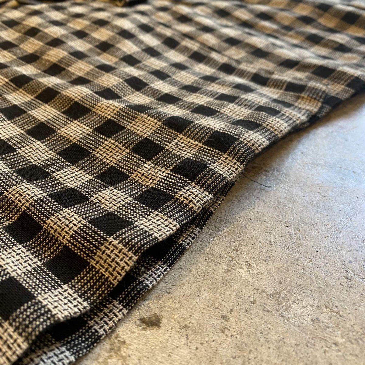 画像11: CHECK ALL OVER PATTERN DESIGN DOUBLE JACKET / Ladies M (11)