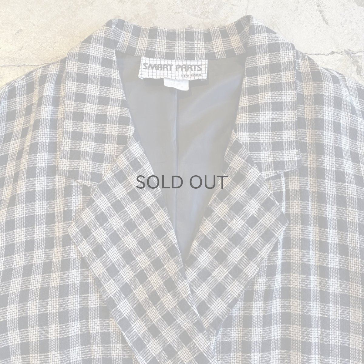 画像5: CHECK ALL OVER PATTERN DESIGN DOUBLE JACKET / Ladies M (5)