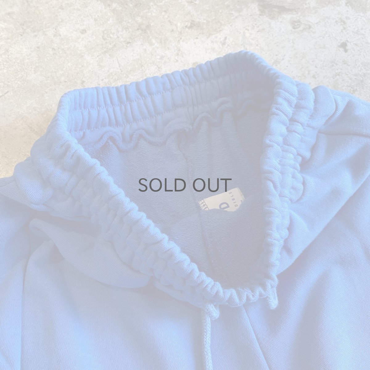 画像6: BLUE COLOR DESIGN DRAW CORD WIDE SWEAT PANTS / FREE~W35 (6)