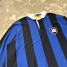 画像3: 【POLO RALPH LAUREN】STROPE PATTERN HALF BUTTON L/S SHIRT / Mens XXL (3)