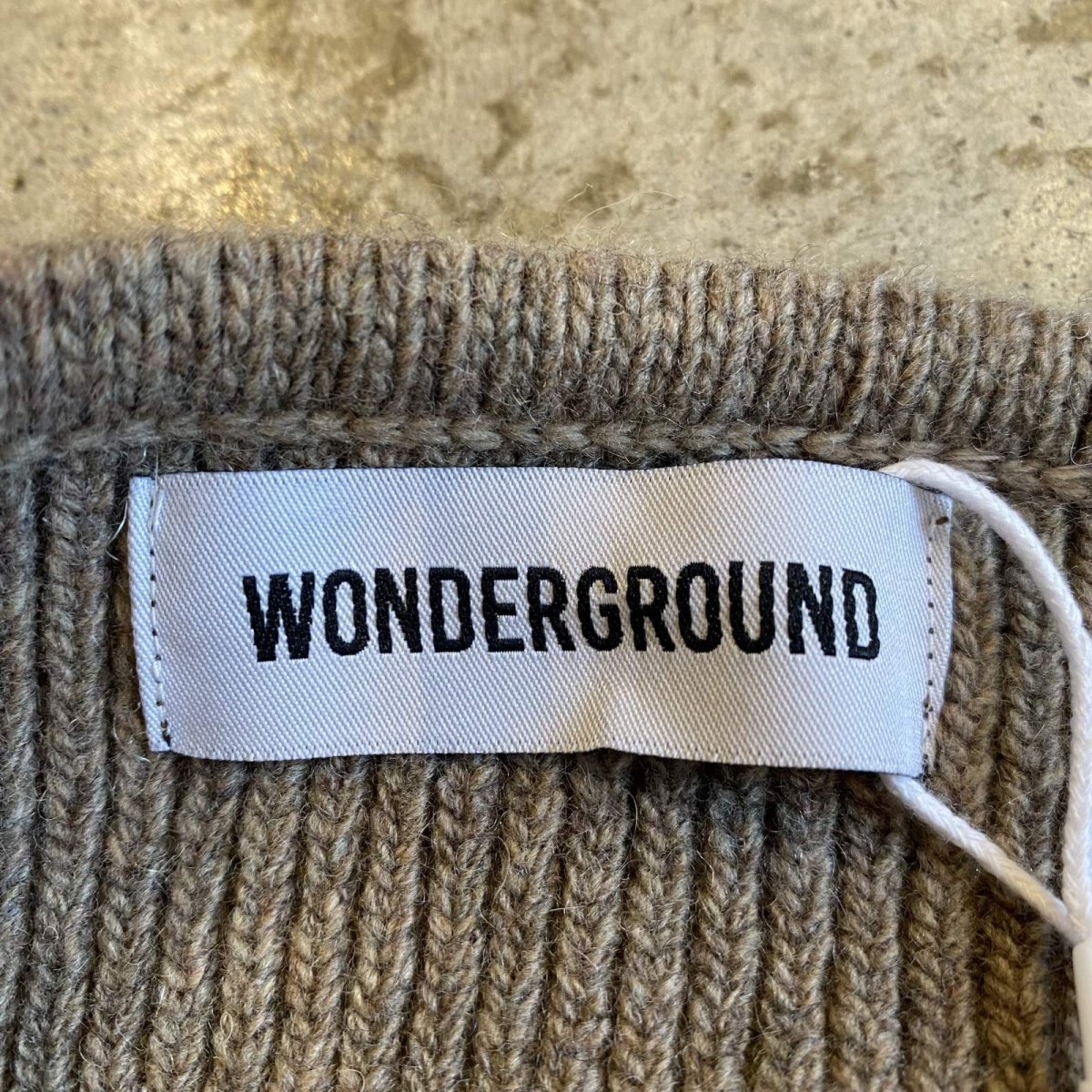 画像10: 【WONDERGROUND】RIB KNIT TUBE TOP / BEIGE / OS (10)