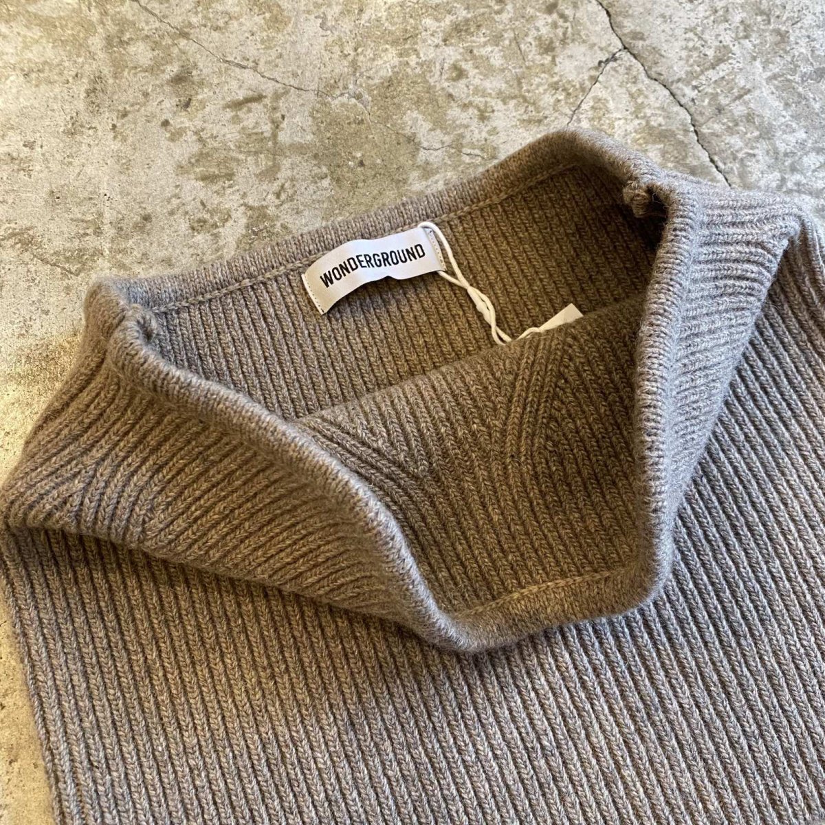 画像6: 【WONDERGROUND】RIB KNIT TUBE TOP / BEIGE / OS (6)