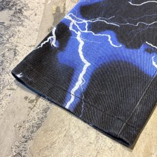 画像8: ALL OVER THUNDER GRAPHIC PATTERN STRAIGHT PANTS / W30 (8)