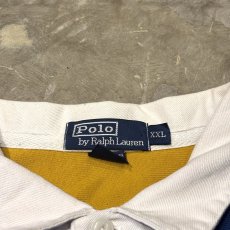 画像10: 【POLO RALPH LAUREN】STROPE PATTERN HALF BUTTON L/S SHIRT / Mens XXL (10)