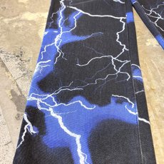 画像7: ALL OVER THUNDER GRAPHIC PATTERN STRAIGHT PANTS / W30 (7)
