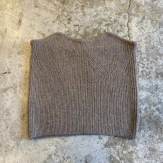 画像1: 【WONDERGROUND】RIB KNIT TUBE TOP / BEIGE / OS (1)