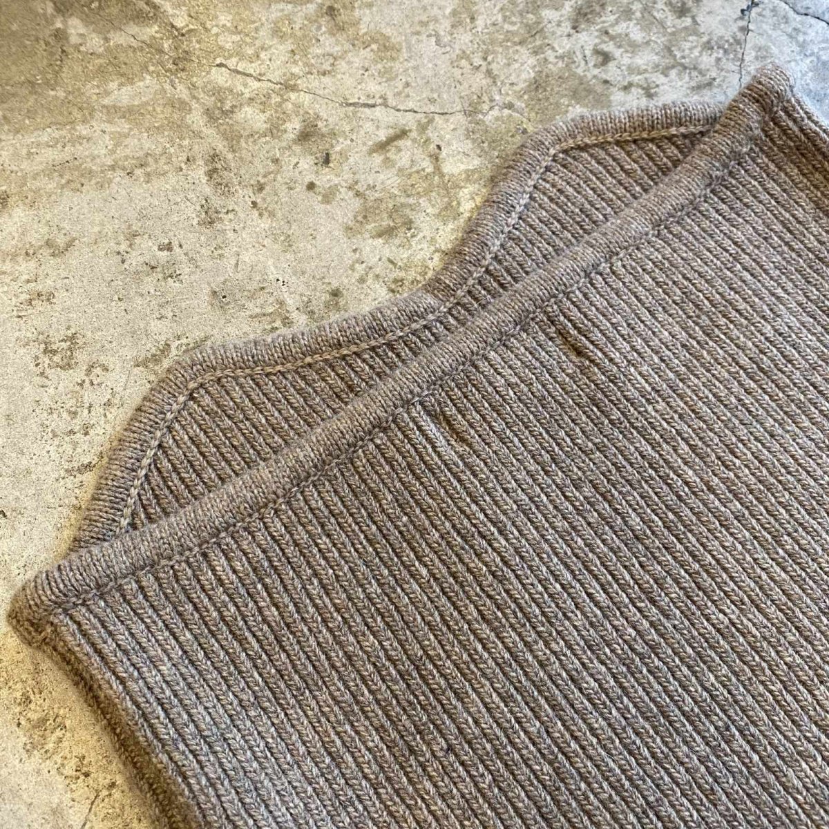 画像8: 【WONDERGROUND】RIB KNIT TUBE TOP / BEIGE / OS (8)