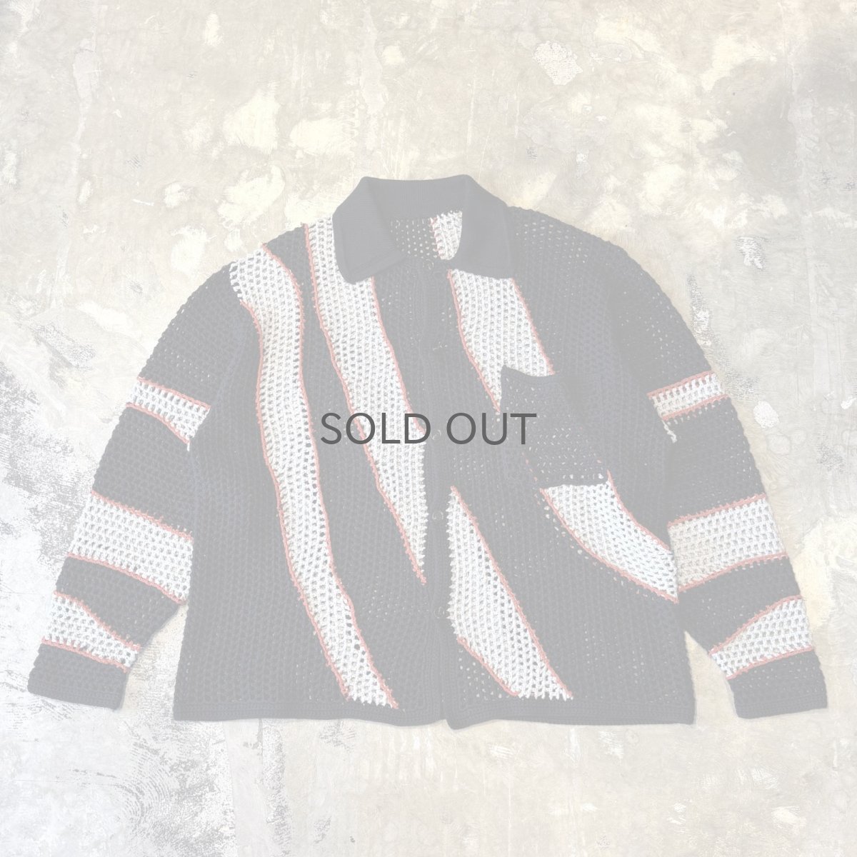画像1: COLOR DESIGN SWITCHED MESH L/S SHIRT / Mens L (1)