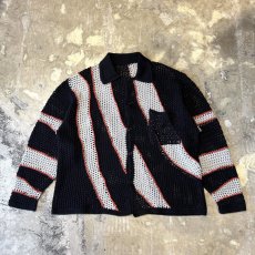 画像1: COLOR DESIGN SWITCHED MESH L/S SHIRT / Mens L (1)