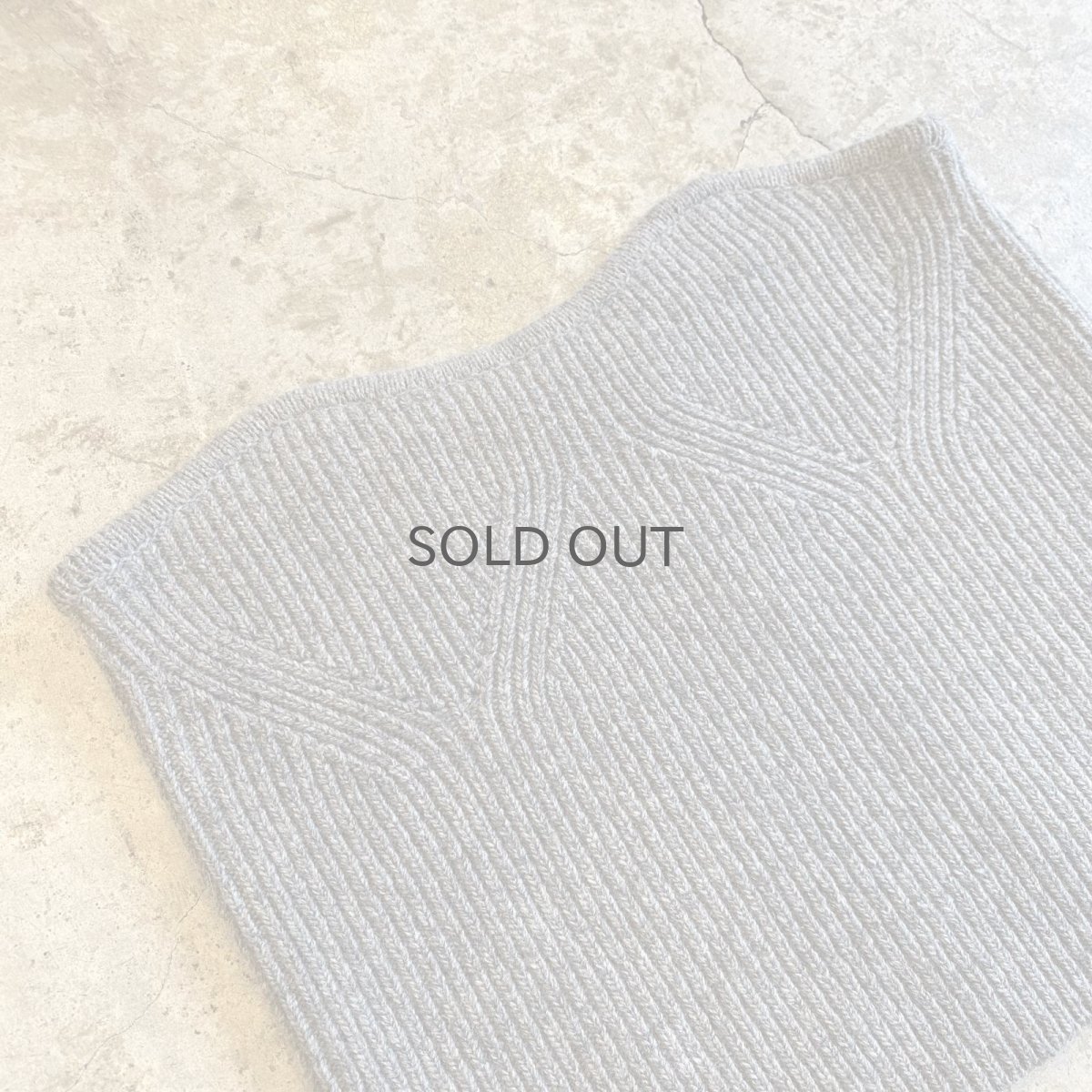 画像3: 【WONDERGROUND】RIB KNIT TUBE TOP / GREY / OS (3)