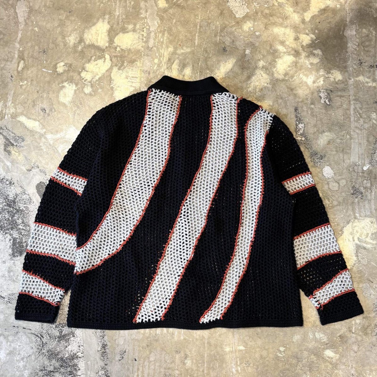 画像2: COLOR DESIGN SWITCHED MESH L/S SHIRT / Mens L (2)