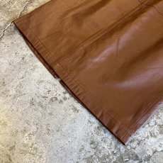 画像5: BACK SLIT DESIGN LEATHER SKIRT / W26 (5)