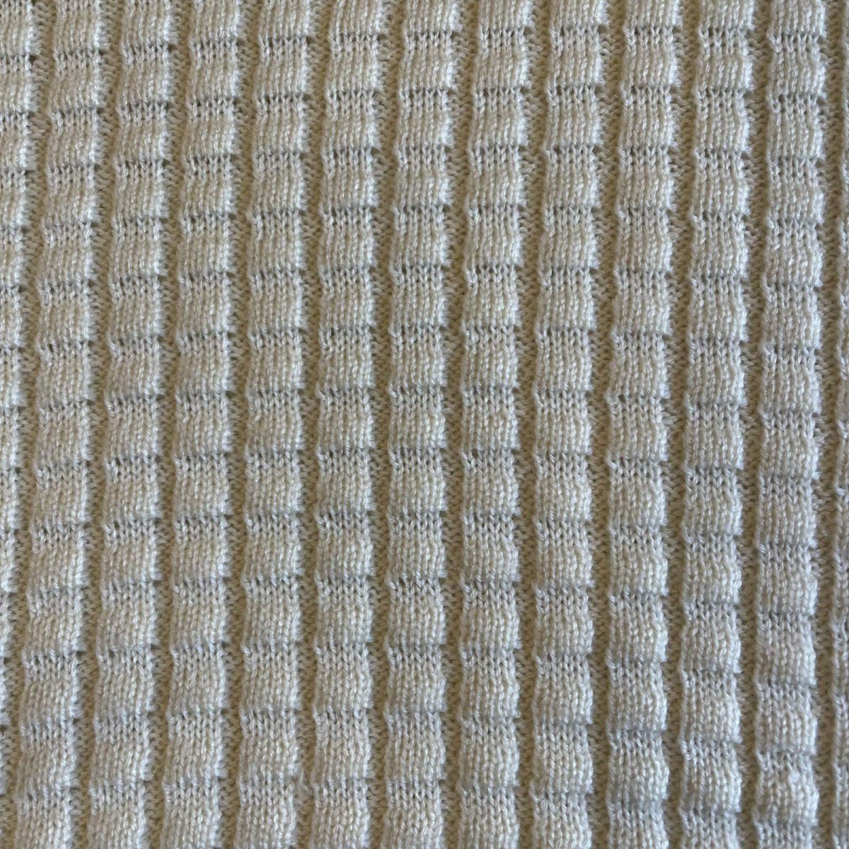 画像11: IVORY COLOR POINT FRINGE DESIGN MOCK NECK KNIT SWEATER / Ladies M  (11)