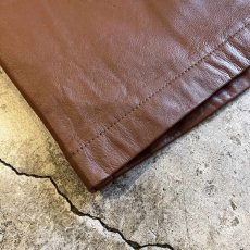 画像4: BACK SLIT DESIGN LEATHER SKIRT / W26 (4)