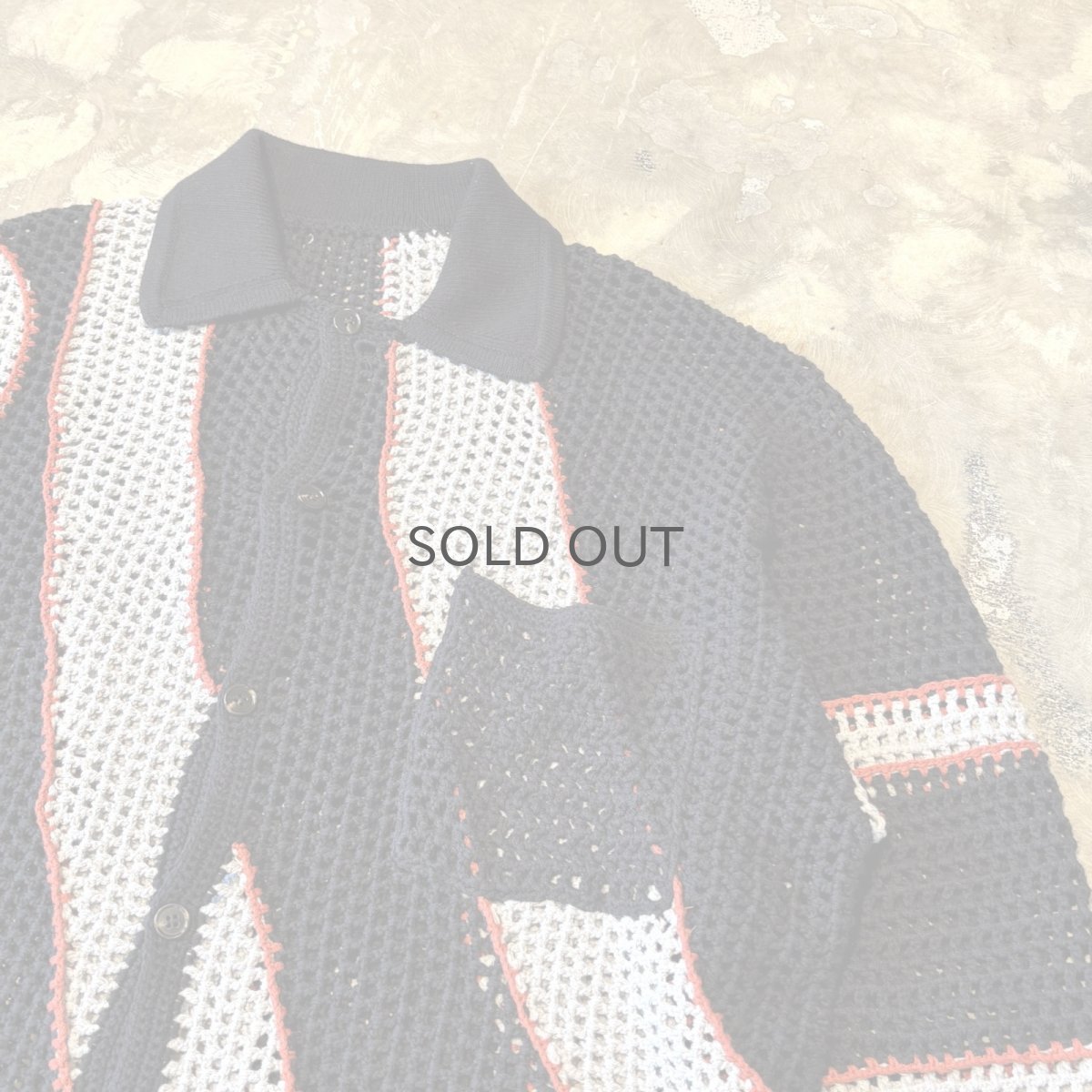画像4: COLOR DESIGN SWITCHED MESH L/S SHIRT / Mens L (4)