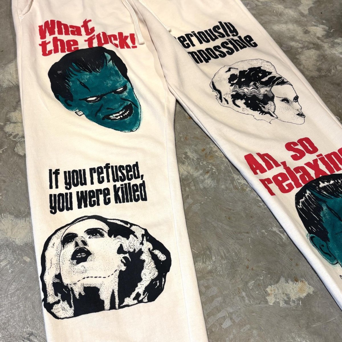 画像5: 【JESUS AND JOHN】"TIPSY" FRANKEN SWEAT PANTS / M&L&XL&2XL (5)