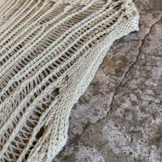 画像5: IVORY COLOR GLITTER DESIGN  CROCHET VEST / Ladies M (5)