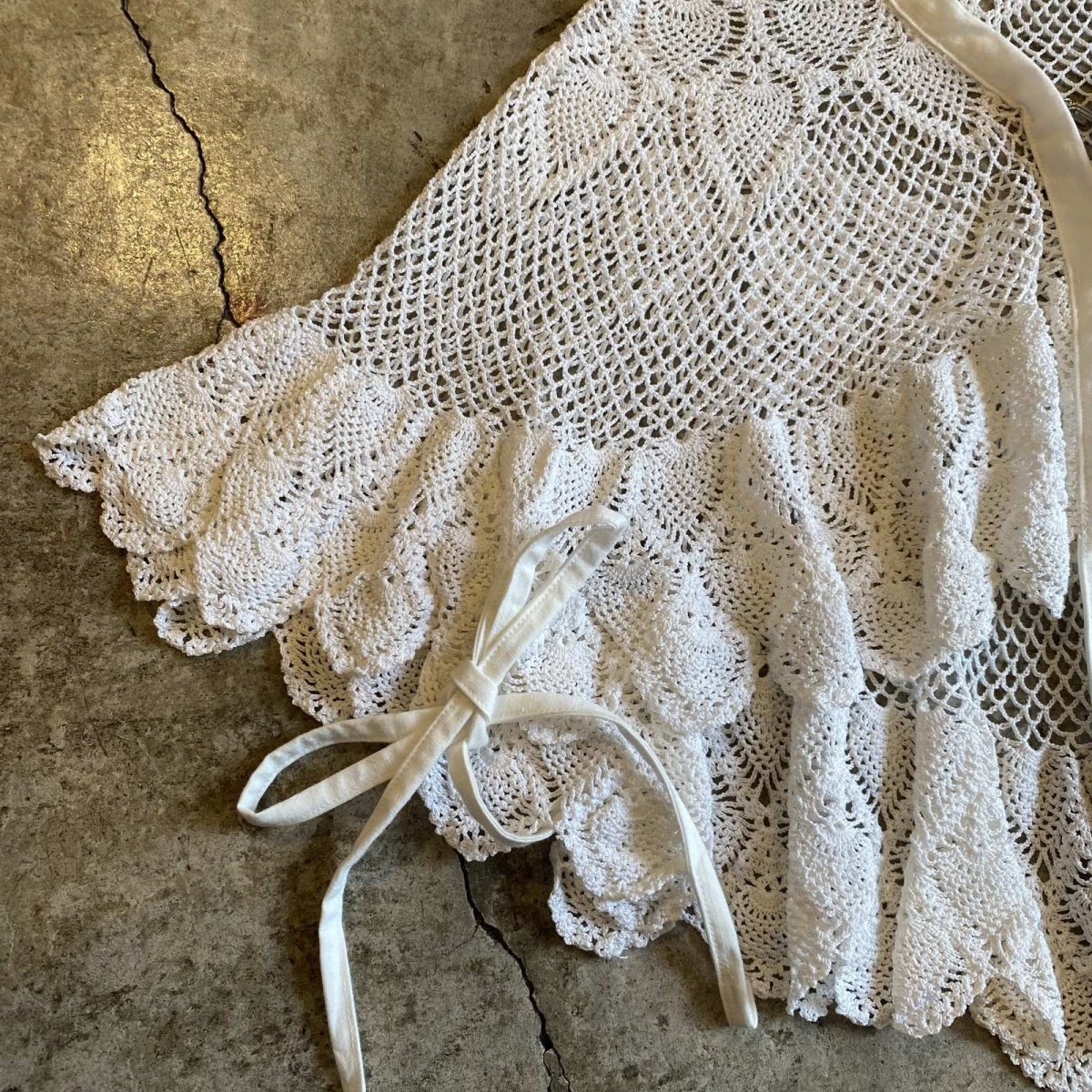 画像4: 【Wiz&Witch】VINTAGE CROCHET S/S TOPS / OS (4)