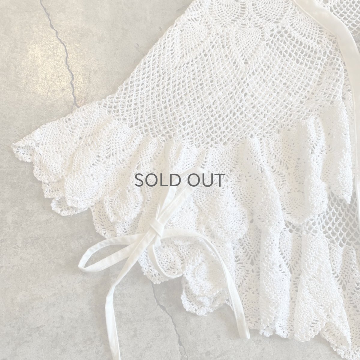 画像4: 【Wiz&Witch】VINTAGE CROCHET S/S TOPS / OS (4)