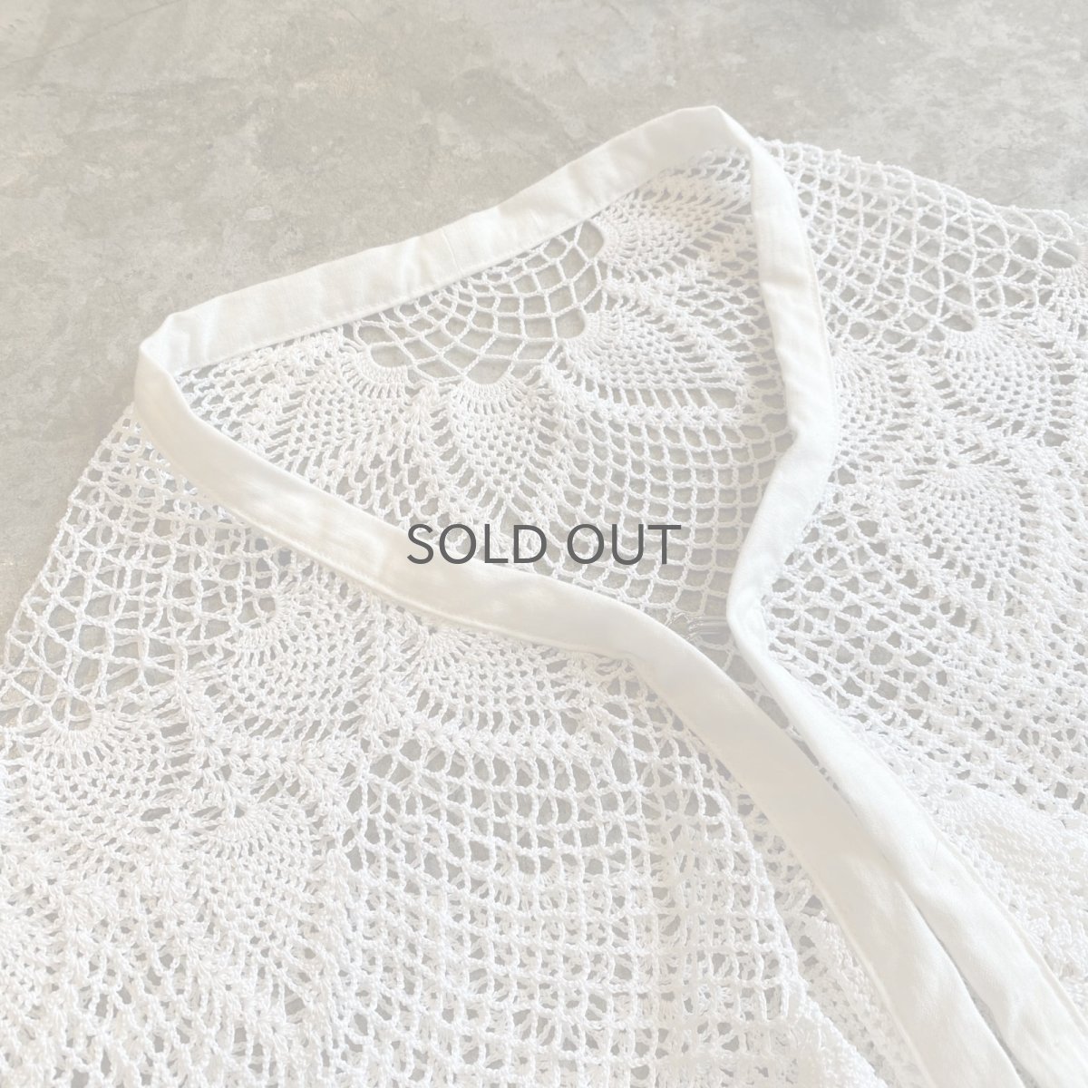 画像3: 【Wiz&Witch】VINTAGE CROCHET S/S TOPS / OS (3)