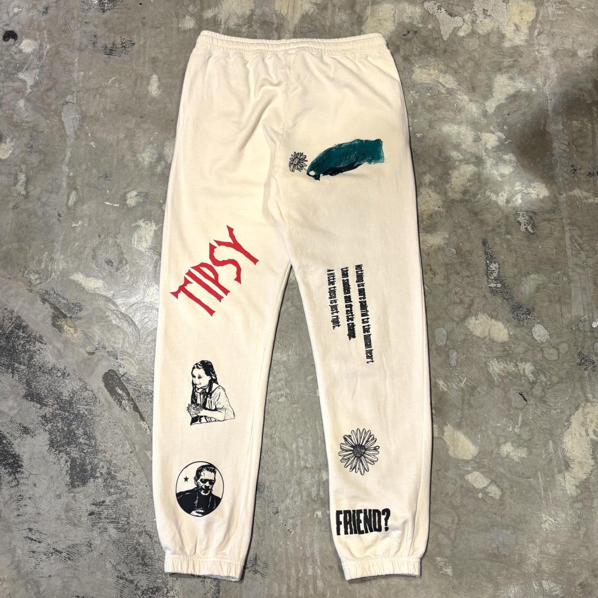 画像2: 【JESUS AND JOHN】"TIPSY" FRANKEN SWEAT PANTS / M&L&XL&2XL (2)