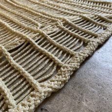 画像11: IVORY COLOR GLITTER DESIGN  CROCHET VEST / Ladies M (11)