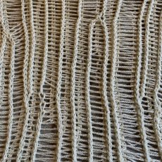 画像7: IVORY COLOR GLITTER DESIGN  CROCHET VEST / Ladies M (7)