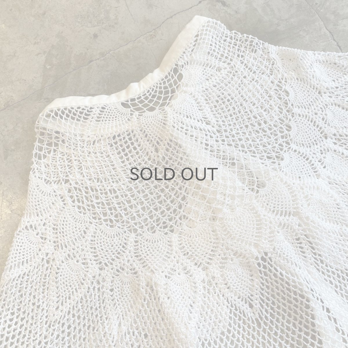 画像10: 【Wiz&Witch】VINTAGE CROCHET S/S TOPS / OS (10)