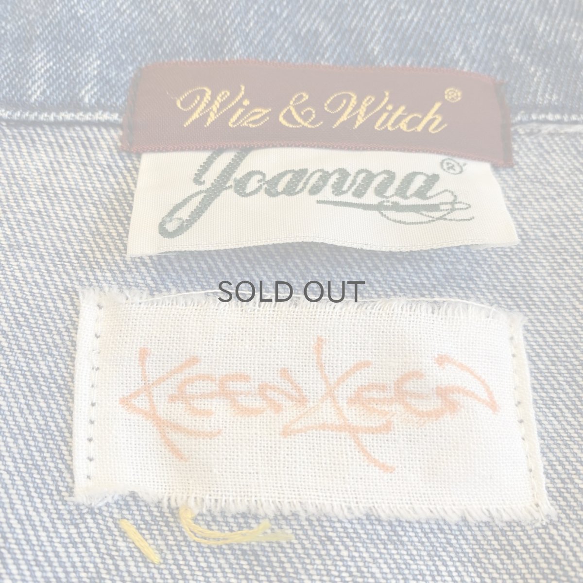 画像12: 【Wiz&Witch×KEEN KEEN】ONE OFF EMBROIDERY DENIM JACKET / OS (12)