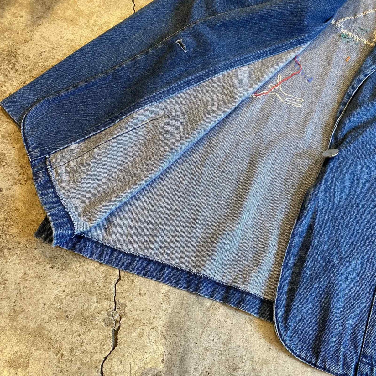 画像8: 【Wiz&Witch×KEEN KEEN】ONE OFF EMBROIDERY DENIM JACKET / OS (8)