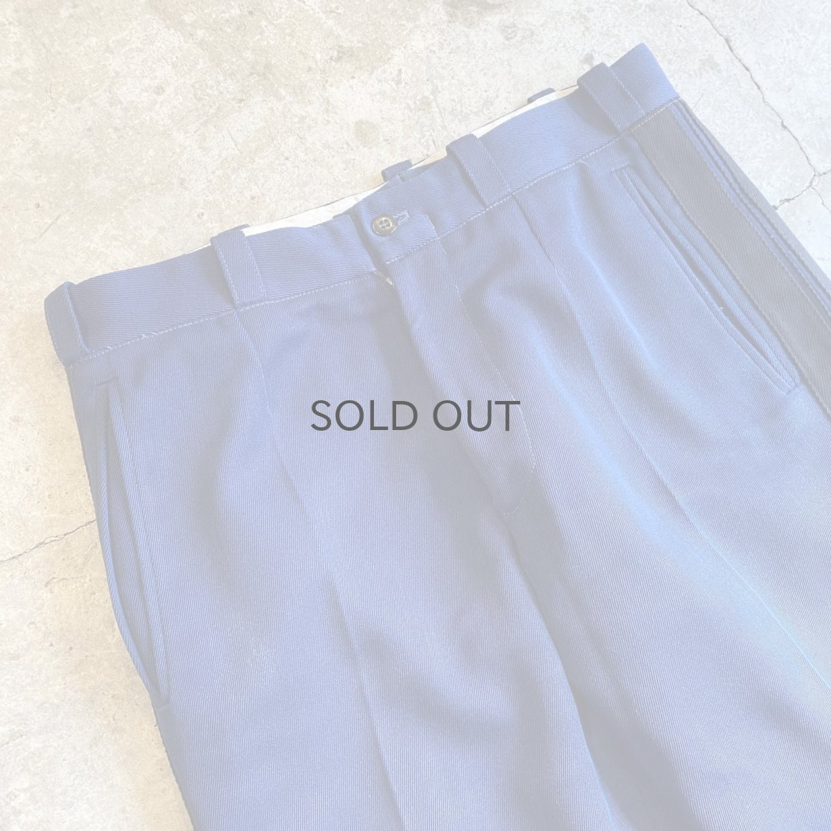 画像3: OLD MILITARY COLOR SIDE 2LINE DESIGN PANTS / W30 (3)