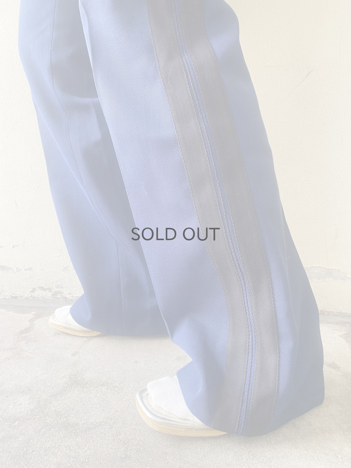 画像12: OLD MILITARY COLOR SIDE 2LINE DESIGN PANTS / W30 (12)