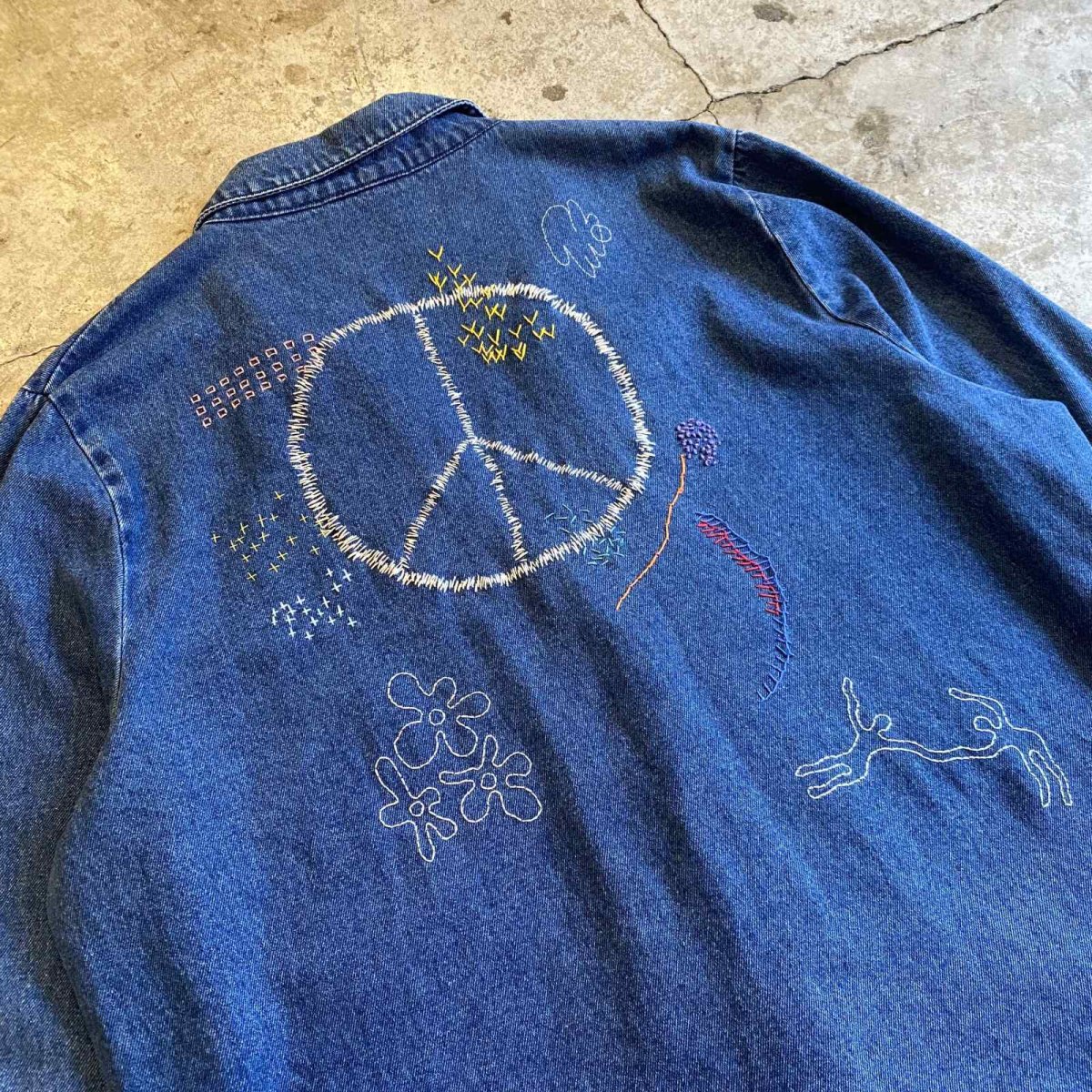 画像3: 【Wiz&Witch×KEEN KEEN】ONE OFF EMBROIDERY DENIM JACKET / OS (3)