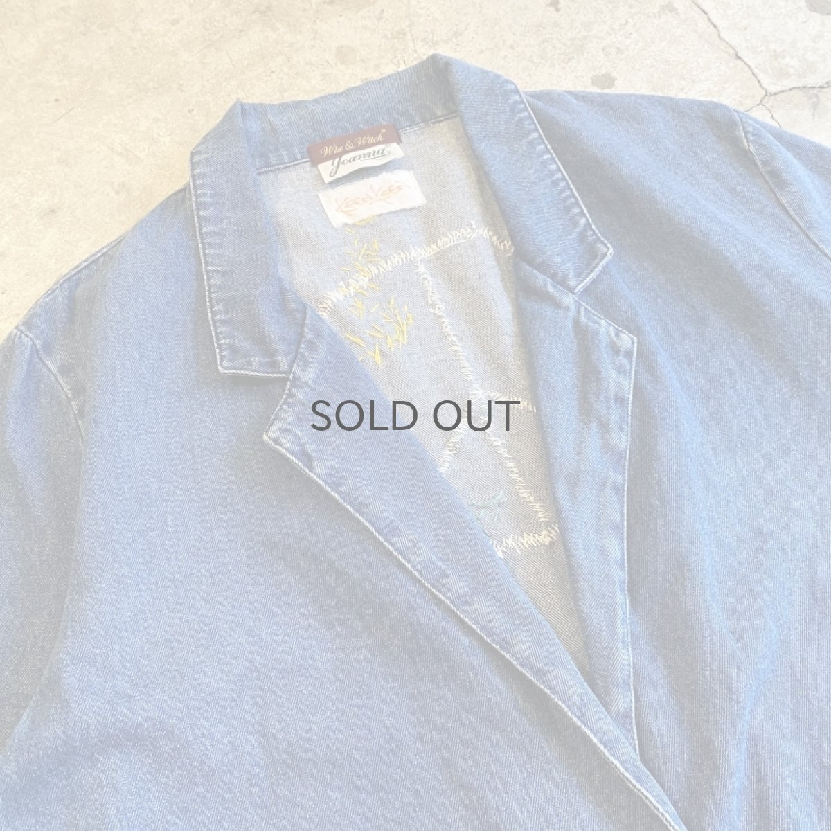 画像7: 【Wiz&Witch×KEEN KEEN】ONE OFF EMBROIDERY DENIM JACKET / OS (7)