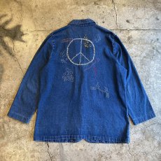 画像1: 【Wiz&Witch×KEEN KEEN】ONE OFF EMBROIDERY DENIM JACKET / OS (1)