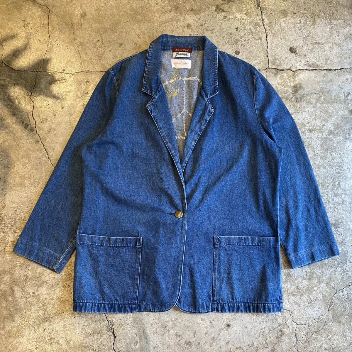 画像2: 【Wiz&Witch×KEEN KEEN】ONE OFF EMBROIDERY DENIM JACKET / OS (2)