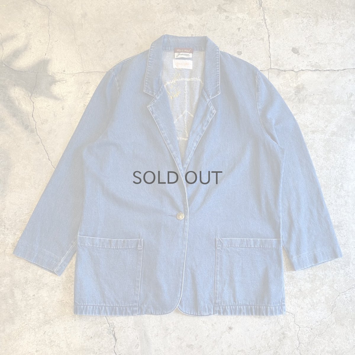 画像2: 【Wiz&Witch×KEEN KEEN】ONE OFF EMBROIDERY DENIM JACKET / OS (2)