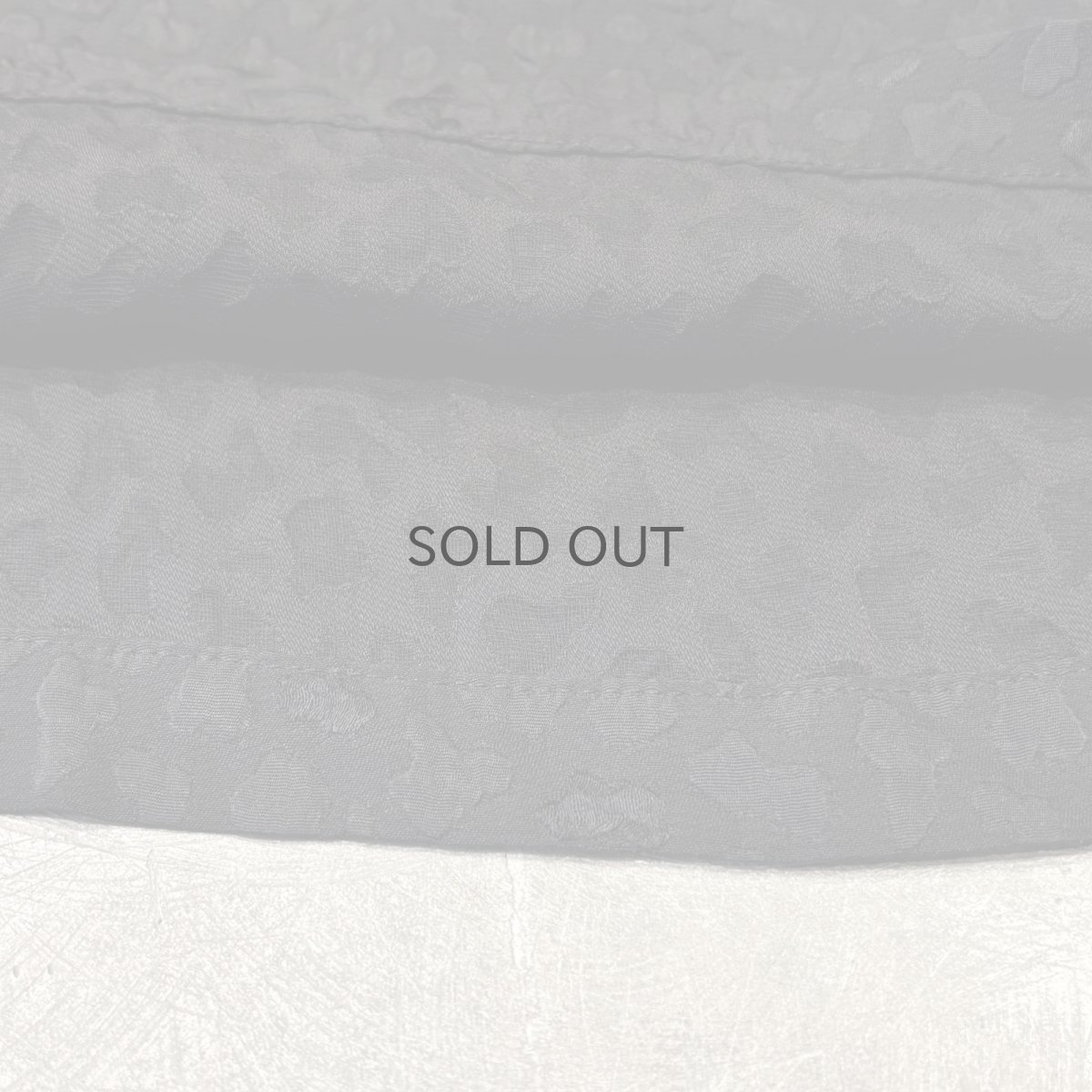 画像8: ALL OVER EMBOSSED PATTERN STAND COLLAR L/S SHIRT / Mens M(L) (8)