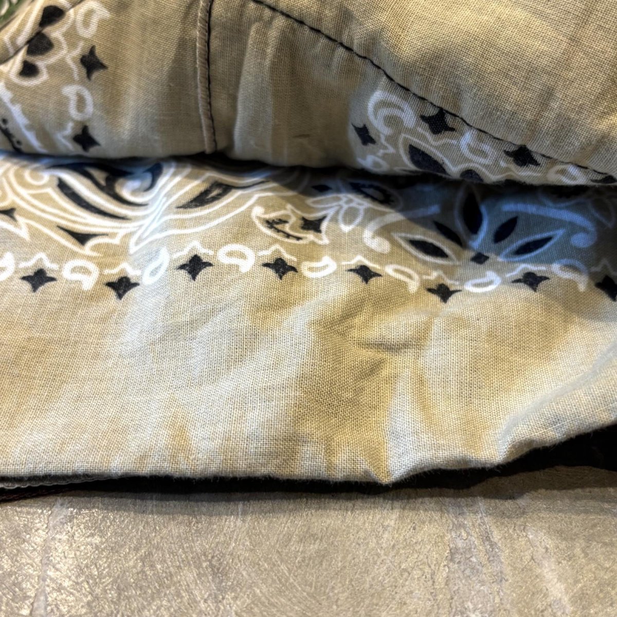 画像8: ALL OVER PAISLEY PATTERN PATCHWORKED SHIRT JACKET / Mens XL (8)