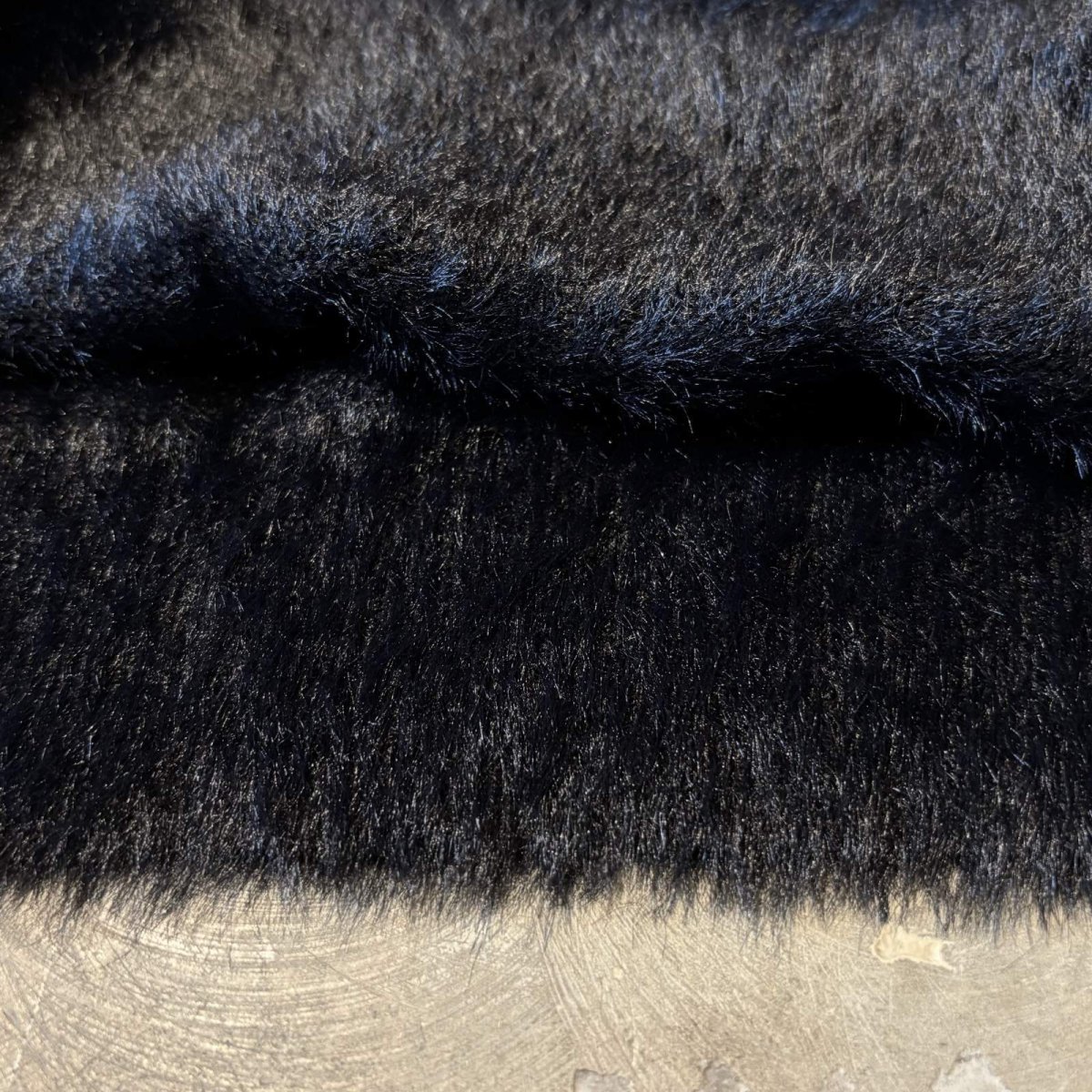画像8: BLACK COLOR SHAGGY KNIT SWEATER / Mens L (8)