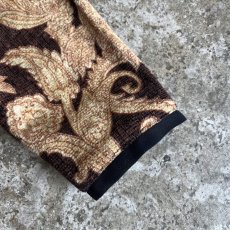画像6: ALL OVER ART PATTERN SHORT DESIGN VELVET STAND COLLAR JACKET / Ladies M  (6)