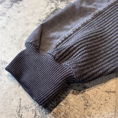 画像7: MATERIAL SWITCHED HALF ZIP KNIT SWEATER / Mens XL (7)