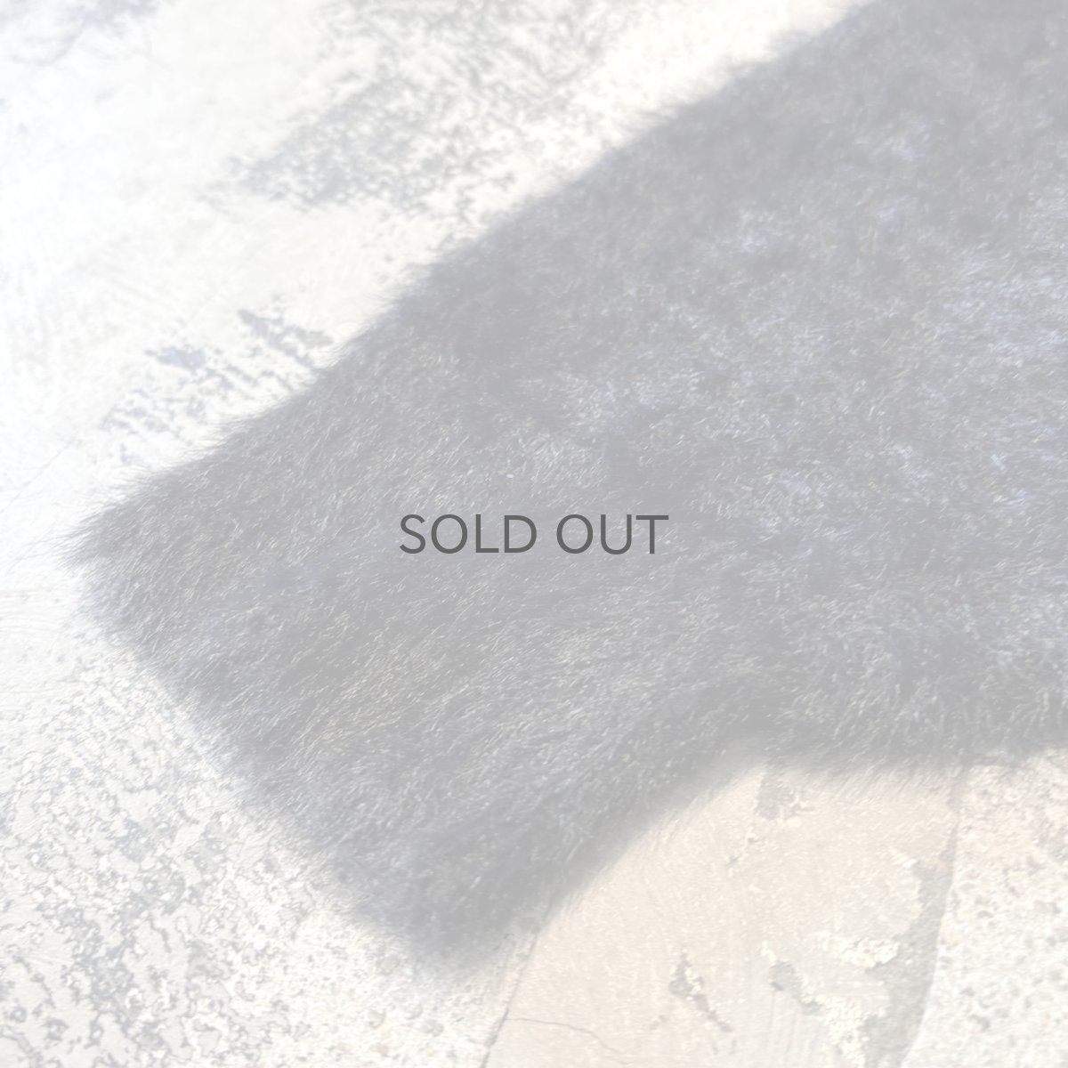 画像7: BLACK COLOR SHAGGY KNIT SWEATER / Mens L (7)