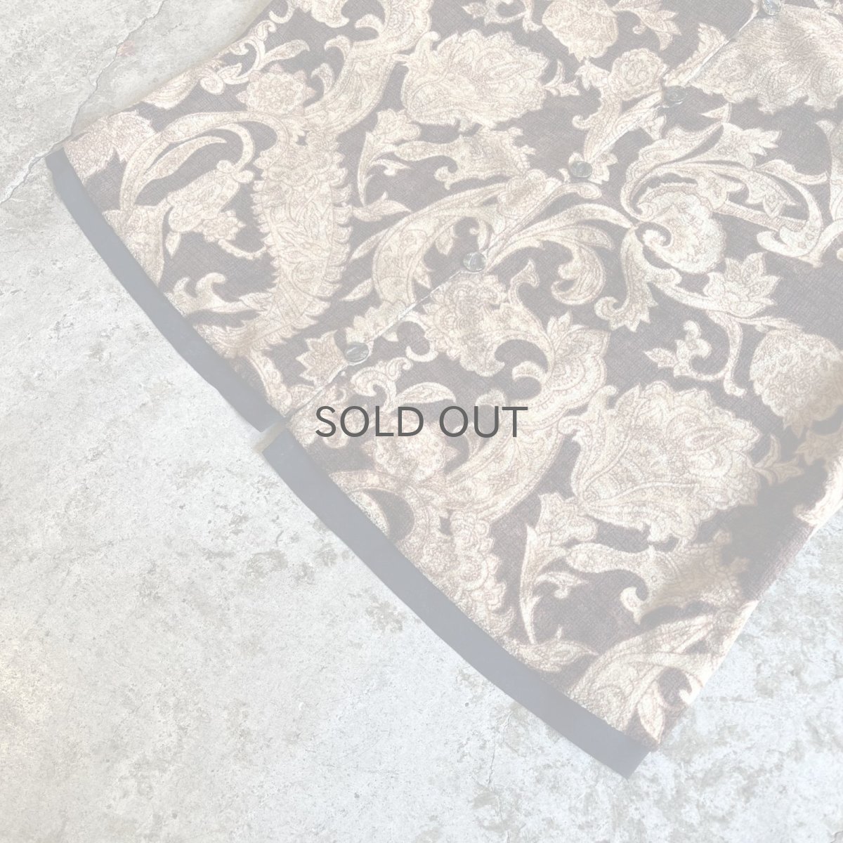 画像4: ALL OVER ART PATTERN SHORT DESIGN VELVET STAND COLLAR JACKET / Ladies M  (4)