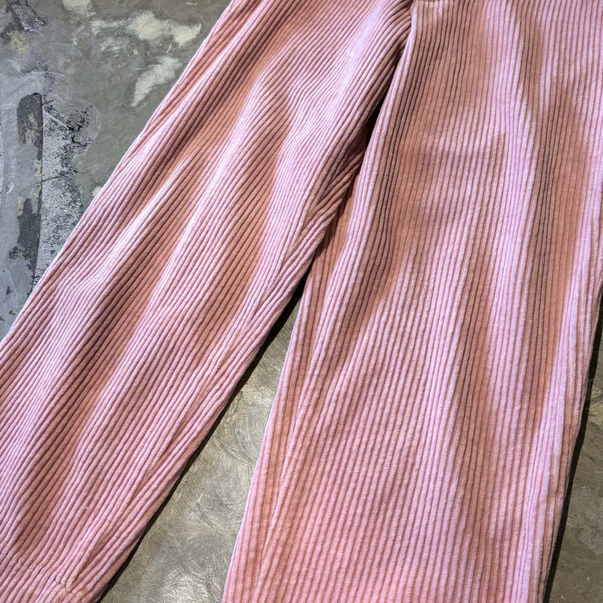 画像6: PINK COLOR WIDE SILHOUETTE CORDUROY PANTS / ~W30 (6)