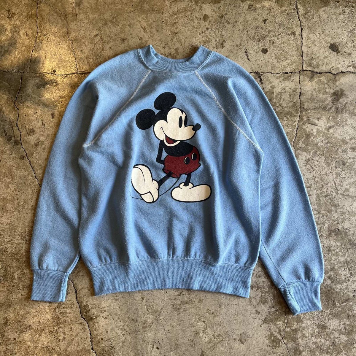 画像1: FRONT "MICKEY" PRINTED DESIGN COLOR L/S SWEAT / Ladies M (1)