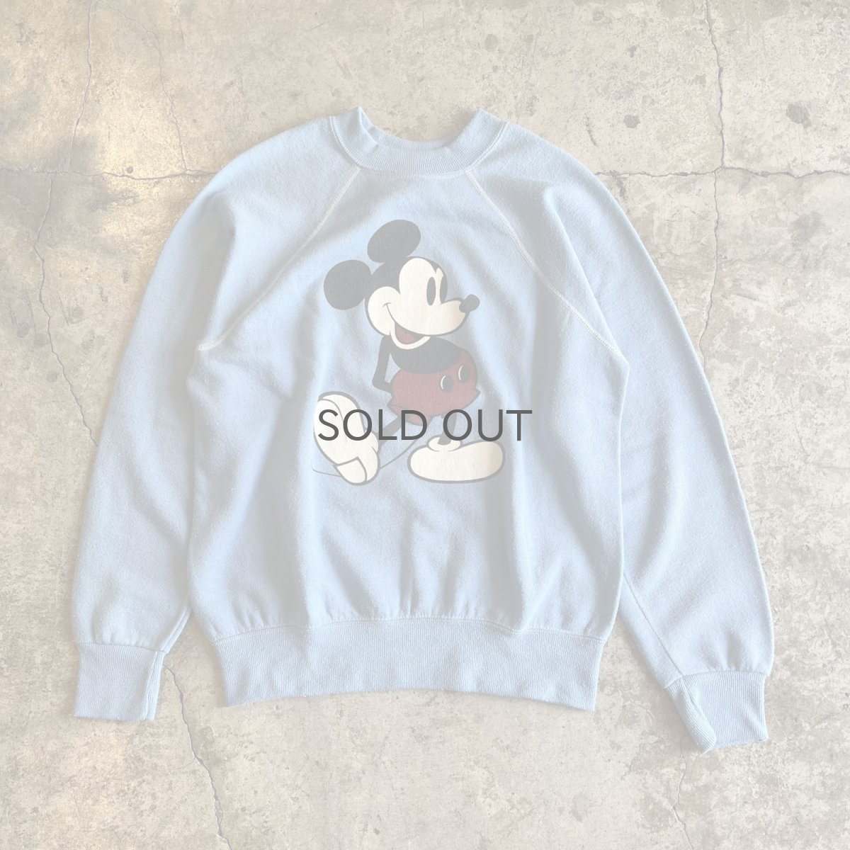 画像1: FRONT "MICKEY" PRINTED DESIGN COLOR L/S SWEAT / Ladies M (1)