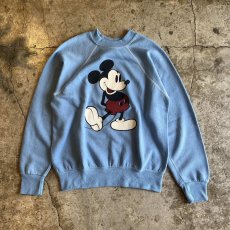 画像1: FRONT "MICKEY" PRINTED DESIGN COLOR L/S SWEAT / Ladies M (1)