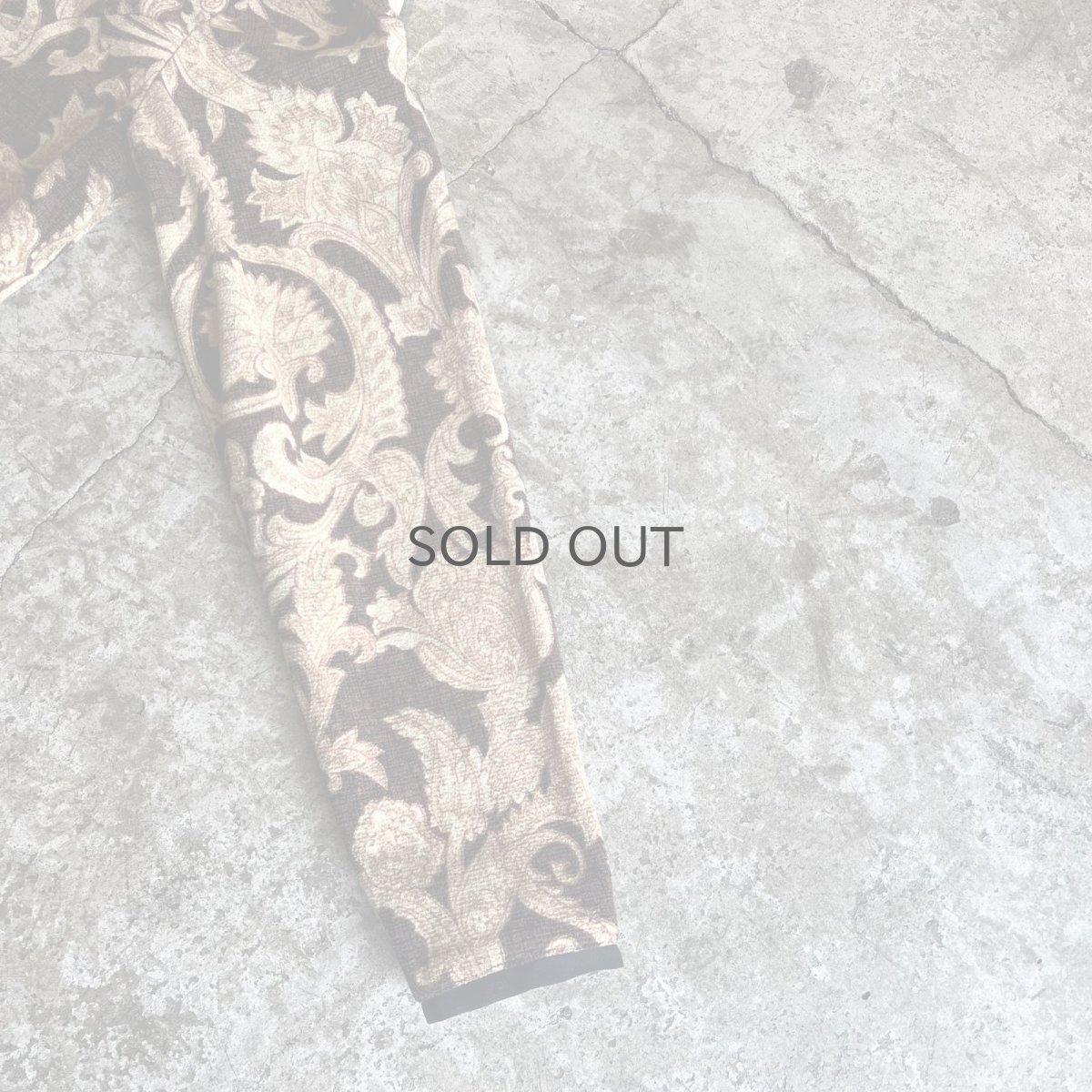 画像7: ALL OVER ART PATTERN SHORT DESIGN VELVET STAND COLLAR JACKET / Ladies M  (7)