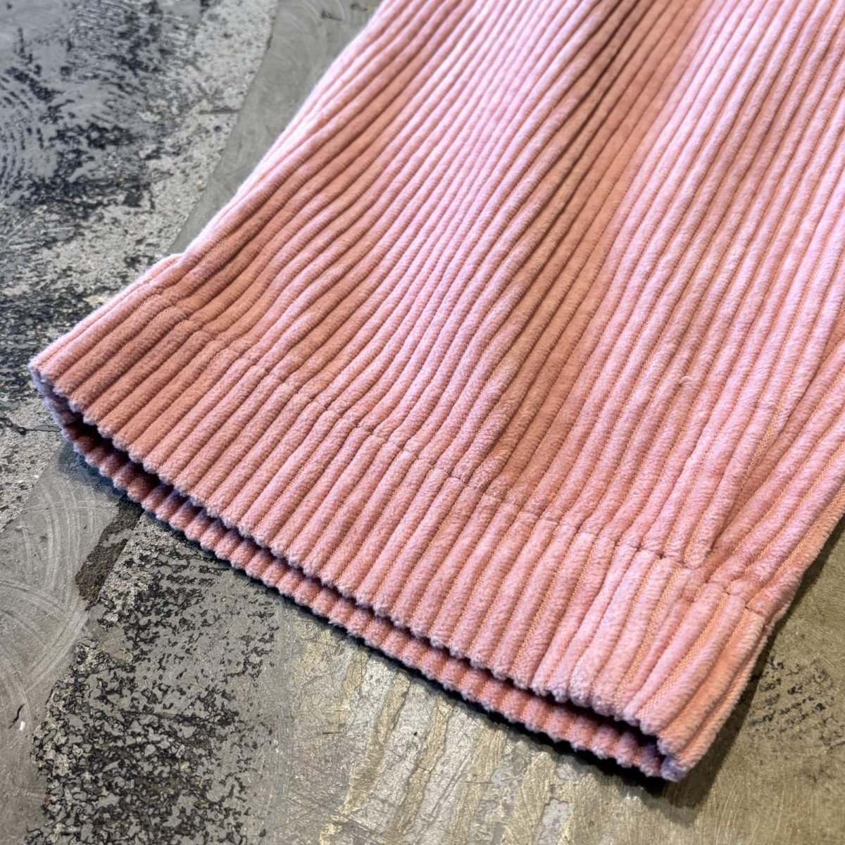 画像8: PINK COLOR WIDE SILHOUETTE CORDUROY PANTS / ~W30 (8)
